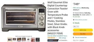  Wolf Gourmet Elite Digital Countertop Convection