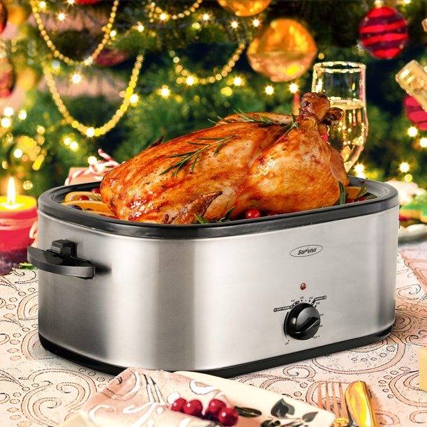 Sunvivi Electric Roaster Oven with Removable Pan and Rack