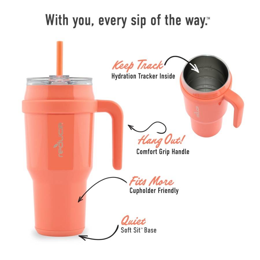 Reduce 40oz Cold1 Vacuum Insulated Stainless Steel Straw Tumbler