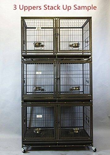 W2129 43 Stackable Dog Cat Heavy Duty Metal Cage