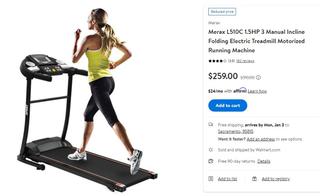 Merax l510c folding electric treadmill sale