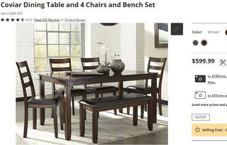 Coviar dining room discount table