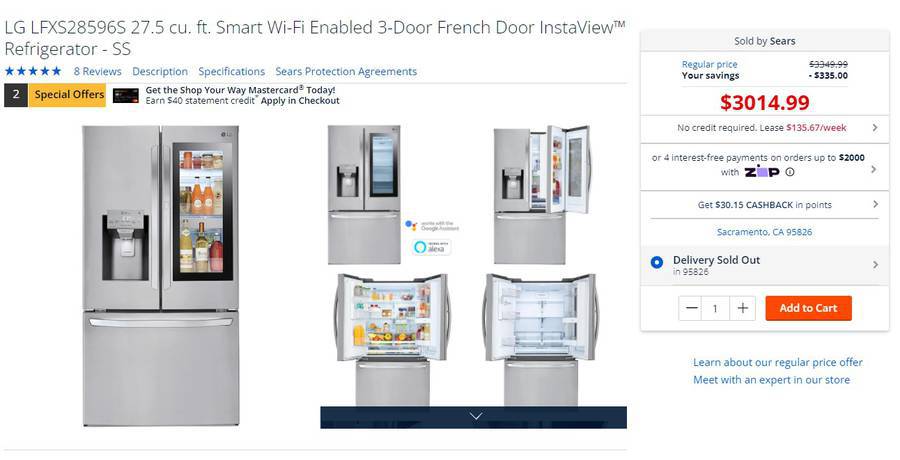 28 cu. ft. Smart wi-fi Enabled InstaView® Door-in-Door® Refrigerator