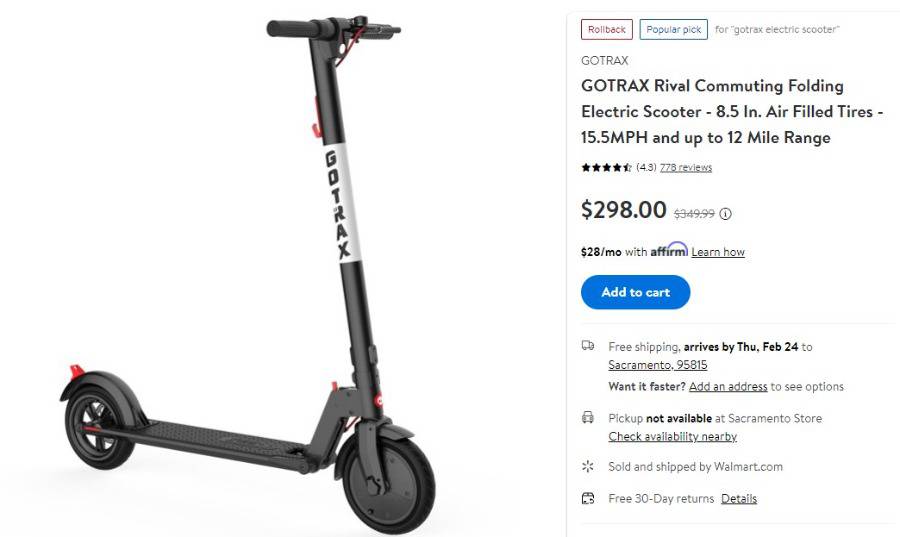 Rival Electric Scooter