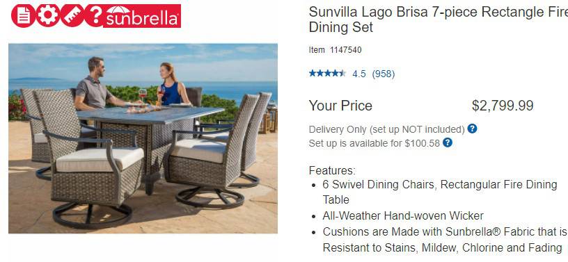 SunVilla Preston Woven Chaise Lounge, 2-pack