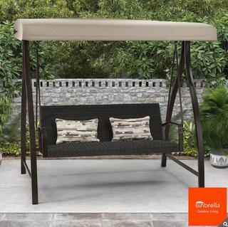 CB212 Agio Cameron Woven 2 Seater Canopy Swing Auction River